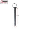 Double HH, 85607, Ring Detent Pin 1/4" x 1-1/2"