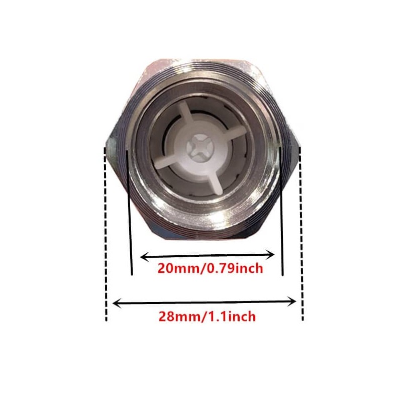 Brass Check Valve 1/2" Male to 1/2" Female Thread Non