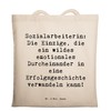 Mr. & Mrs. Panda Tragetasche Spruch Sozialarbeiterin Erfolg - Geschenk,