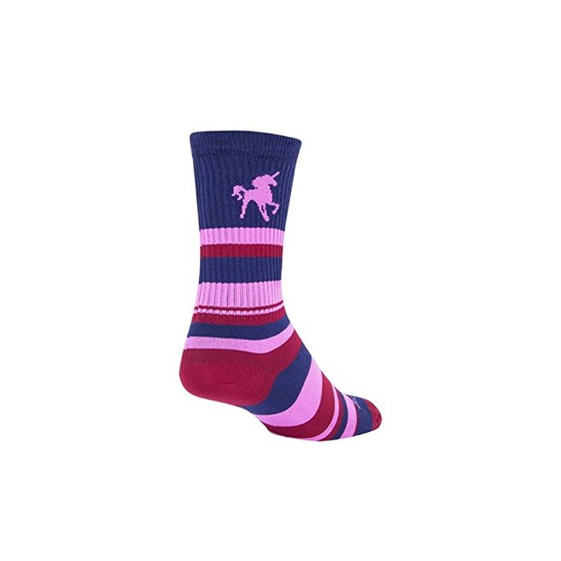 SockGuy Crew Pink Unicorn Sock: Pink LG/XL