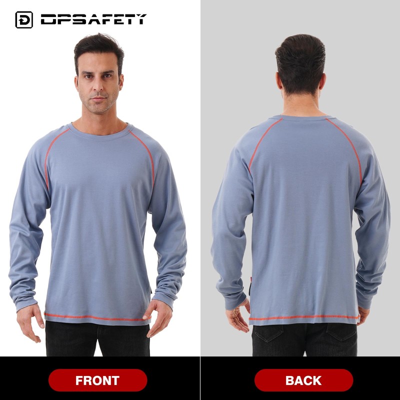 DPSAFETY FR Shirt 6 oz 100% Cotton Fire Resistant Shirts