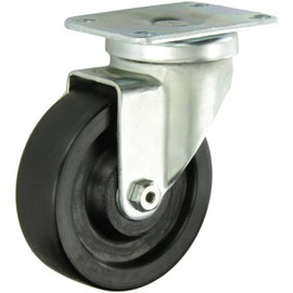 Albion 02TM05001S 5" Diameter Phenolic Wheel Institutional Swivel Plate Caster, Roller Bearing, 3-5/8" Length x 2-1/2" Width Base Plate, 350 lb. Capacity Range