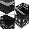 Jekiyo Cajas Plegables de Plástico de 16 Litros, Negro, 1