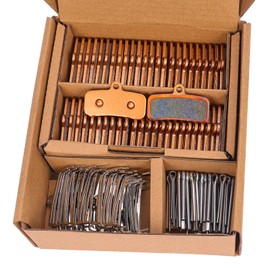 25 Pairs 4-Piston Sintered Metal Ebike Bike Brake Pads with Install Tools