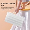 Klmnop 2 Pack 64 Grids Diamond Painting Storage Containers, Portable