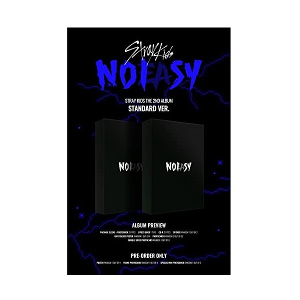 JYP Ent. Stray Kids - NOEASY [Normal ver.] (Vol.2) Album+Extra
