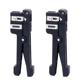 TXWTXPJ-2Pack Fiber Optic Cutter Tool Coaxial Cable Stripper Fiber Optical Buffer Tube Jacket Stripper Coaxial Cable Crimper Universal Wire Stripper (45-165)