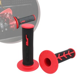 1 Pair Dirt Bike Handlebar Grips 22mm/24mm Motorcycle Grips Handlebar Grips Non-Slip for Pit Dirt Bike Motocross Red
