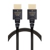 Elecom ECDH-HDPES20BK HDMI Cable, 6.6 ft (2 m), Thin, 4K2K