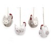 TEMPELWELT 4 x Decorative Pendant Chicken / Chicken / Hen,