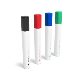 TRU RED Dry Erase Markers, Chisel Tip, Assorted, 12/Carton (TR54561/TR614VS)