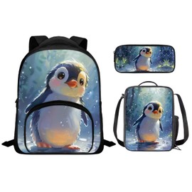 Flashideas - Mochila de 3 piezas para niños con bolsa de almuerzo, mochila escolar para niños, mochila escolar para niños de 6 a 8 años, genial para escuela primaria primaria y secundaria