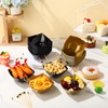 Newtay 100 Pcs Square Plastic Serving Bowls Set 50 Disposable