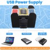 Lineba Card Shuffler for 1-6 Decks Cards, USB Power/Battery Operated