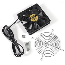 2pcs EC 120mm x 25mm Ball DIY Cooling Ventilation Exhaust Fan 110V 115V 120V 220V 240V AC Axial Case Muffin Fan (120 x 25mm)