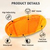 flintronic 4PCS Bicycle Wheel Reflectors, Bicycle Spoke Reflectors, High Reflective