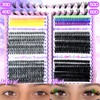 680 Pcs Lash Clusters Kit, 28 Rows Mixed Black and