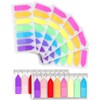 SZXMDKH 8 Pack Index Tabs with Ruler (Total 1160 Pcs),