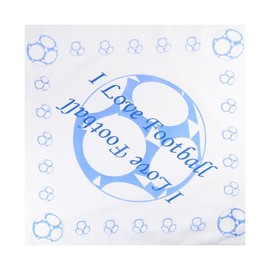 Unisex Men Woman Football Sports Olympic World Cup Premium League Cotton Bandana Bandanna Headwrap Neck Wrist Scarf Handkerchief, Blue