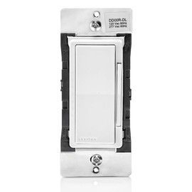 Leviton Decora Smart Dimmer Switch Companion for Multi-Location Dimming (Not for Stand-Alone use), 120/277VAC, 60Hz, DD00R-DLZ, White, Ivory, Light Almond