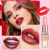 Lápiz Labial Baolishi Pearl Shimmer Hidratante Antiadherente