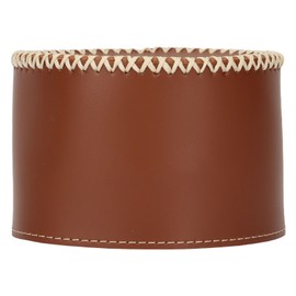 Gas Tank Protective Case PU Leather Fuel Cylinder Canister Storage Cover Bag for Outdoor Camping Dark Brown