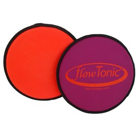 FlowTonic Slide Pads | Stabilises Joints and Spine | Lightweight & Handy | Multifunctional | Closed Cell Material | For Fitness, Pilates | Pack of 2 | Black