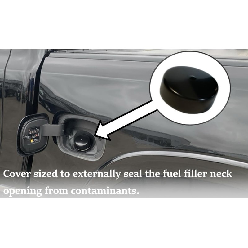 Cap & Shield 2.5inch ID, Capless Gas Cap Dirt, Water