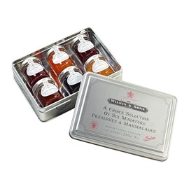 Tiptree Silver Tin Set Of 6 Mini Jars