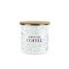 Purely Home Wild Rabbits Ground Coffee Canister - Green Metal