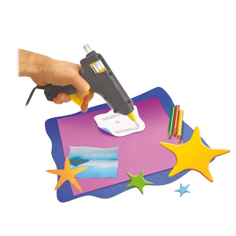 Pattex Pattex Hotmelt Supermatic Hei?klebepistole, Klebepistole mit elektronischer Temperatursteuerung, Set