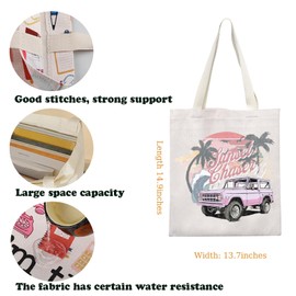 KUIYAI Sunset Chaser Tote Bag Summer Vacation Gift Beach Lovers Gift Tropical Gift Weekend Trip Gift Aesthetic Summer Shoulder Bag (SunsetChaserToteS)