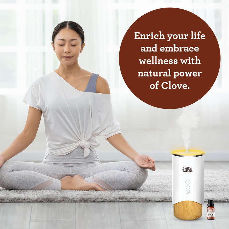 GuruNanda Clove Essential Oil - Pure, Natural & Undiluted for