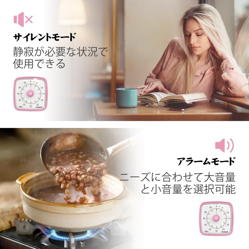 Timer, Yunbaoit Timer Study-60 Minute Visual Timer for Kids and