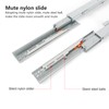 Undermount Drawer Slides, Bottom Mount Invisible Soft Close Pull Out