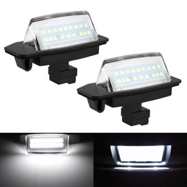 Catland ナンバー灯 LED 三菱 デリカ D5 アウトランダー アウトランダー PHEV ギャラン フォルティス スポーツバック eKクロス eKクロス スペース eKスペース 日産 ルークス デイズルークス など適応 ライセンスランプ アクセサリー ホワイト カスタム パーツ ナンバー ランプ 車用 ライセンス灯 リア 12V 純正交換 2個入り