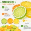 60 Pcs Artificial Lemon Slices Fake Fruit Props Yellow Green