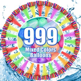 Puasyto 999 PCS Water Balloons for Adults,Quick Fill Water Balloons Fun Summer Splash Party Outdoor Backyard for Swimming Pool