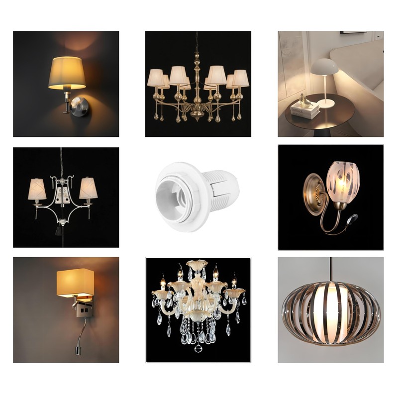 YinzPlus Value Pack E14 Lamp Holder White Color Candle Bulb