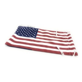 USA FLAG Microfiber Drawstring Eyeglasses & Sunglasses Pouch Bag: Qty 1