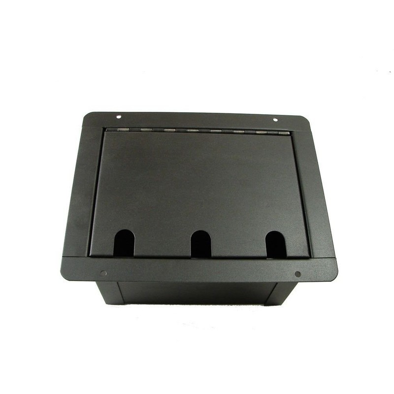 PROCRAFT FPPU-12X-BK Recessed Stage Pocket/Floor Box with 12 "D Punches