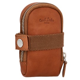 Gusti UDO B. Saddle Bag Leather with Waterproof Bicycle Bag for Tools Leather Vintage Brown Leather