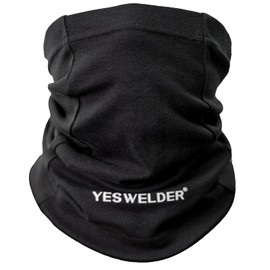 YESWELDER Flame Resistant Neck Gaiter, Welding Face Mask Black Headwear Bandana