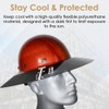 AFP Full-Brim Tinted Smoke Polyurethane Plastic Sun Shield Hard Hat