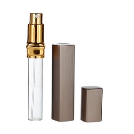 Mayan's Secret Travel Perfume Atomizer, Refillable Bottles Empty Perfume Container Fragrance Atomizer 12ml Aluminum Housing Glass Sprayer, Set of 2 Spray Pump Bottle for Men and Women