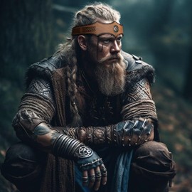 keland Viking Leather Headband Headdress Women Men Medieval Accessory (D-Beige)