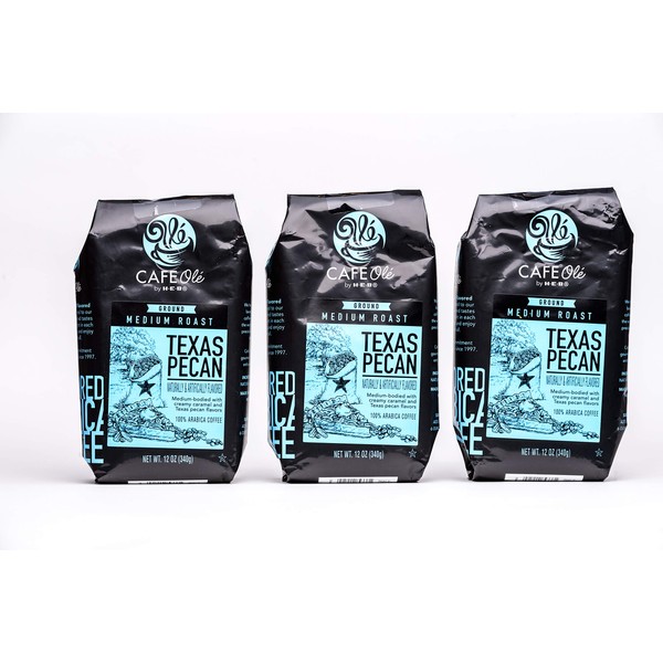 HEB Cafe Ole Ground Coffee 12oz Bag (Pack of 3)