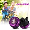 Sewroro Unicorn Bike Bell Purple Bicycle Handlebar Bell with Loud