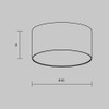 Maytoni Modern Ceiling Light Zon LED Including White Aluminium Energy