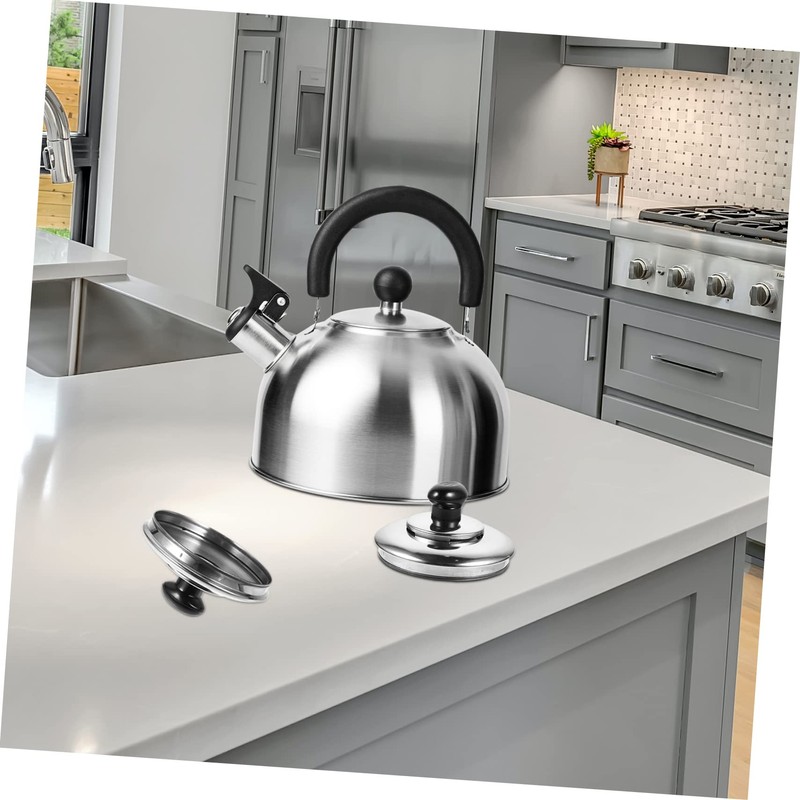 LABRIMP Stainless Steel Kettle Cover for Teakettle Whistling Lid for